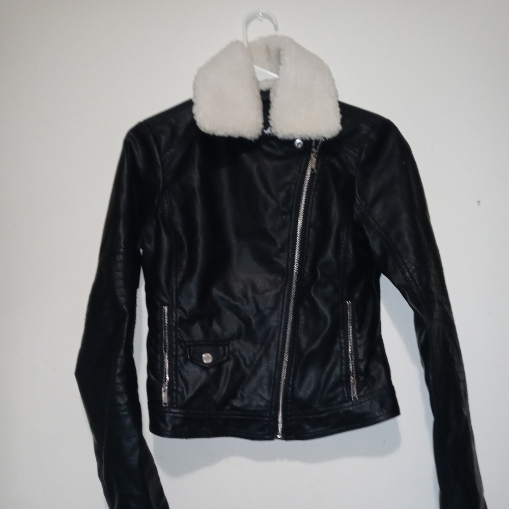 Hollister Motorcycle Faux Leather Jacket